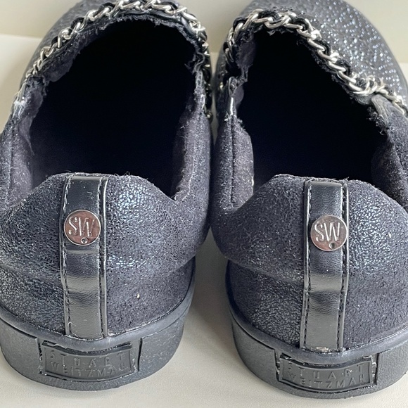 STUART WEITZMAN BLACK VANCE SLIDER SNEAKERS - GIRL - Picture 4 of 6